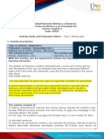 Activities Guide and Evaluation Rubric - Unit 1 - Task 2 - Writing Task Forum