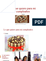 Lo Que Quiero para Mi Cumpleaños: Pizza