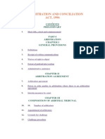 THE ARBITRATION AND CONCILIATION ACT, 1996