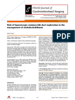 2. Role of Laparoscopic Common Bile Duct Exploration in the Management of Choledocholithiasis