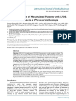 Lung Auscultation of Hospitalized Patients With Sars-Cov-2 Pneumonia Via A Wireless Stethoscope