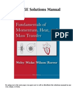 Fundamentos de Transferência de Momento, Calor e Massa - Welty 5ed. - Resolução de Questões