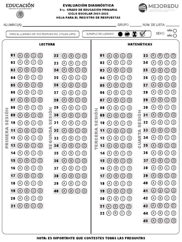 HR 5to Grado Educacion Primaria | PDF