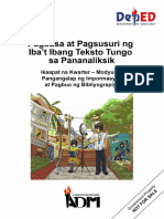 Signed Off - Pagbabasa at Pagsusuri11 - q4 - m10 - Pangangalap NG Impormasyon at Pagbuo NG Bibliograpiya - v3