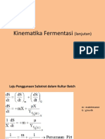Kinematika Fermentasi (Lanjutan)