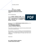 Carta Redaccion Tecnica Anteproyecto