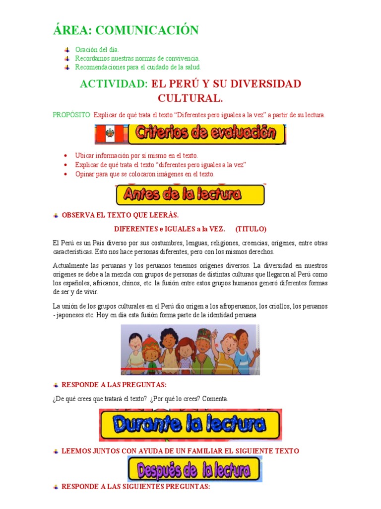 Diversidad Cultural en el Perú | PDF