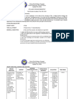 Syllabus For Biochemistry