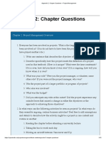 Appendix 2 - Chapter Questions - Project Management