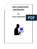 Software Requirement Specification: Hotel Management System