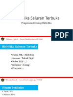 Hidrolika Saluran Terbuka: Pengantar