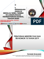 Hasil Evaluasi ZI Tahun 2020