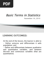 Basic Terms in Statistics