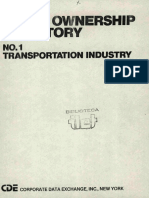 CDE Stock Ownership Directory. N°1 Transportation Industry. 1977