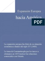 La Expansion Europea Hacia América
