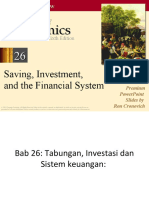 Bab 26 Tabungan, Investasi DanSistem Keuangan