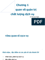 1.1 Tổng quan về DV- CLDV -QTCLDV (SV)