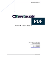 Material de Apoyo - Microsoft Access 2003 - II