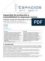 Paper Capacidad de Produccion y Sostenibilidad en Empresas Nuevas