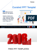 3D Chart For 2016 PowerPoint Templates Standard