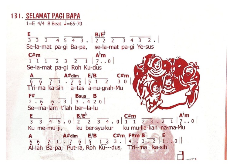 Selamat Pagi Bapa Notasi Lirik | PDF