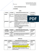 Plan de Aprendizaje en Casa Del 7 Al 10 de Diciembre