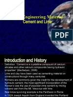 Civil Engineering Material: Cement and Lime