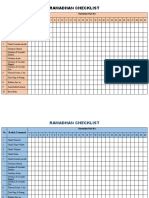 Ramadhan Checklist