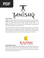 About Tanishq: Tanishq Is An Indian Jewellery Brand and A Division of Titan Company. It Is Headquartered in