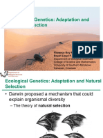Ecological Genetics - Adaptation and Natural Selection
