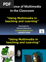 Importance of Multimedia in The Classroom