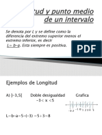 Longitud y Punto Medio de Un Intervalo