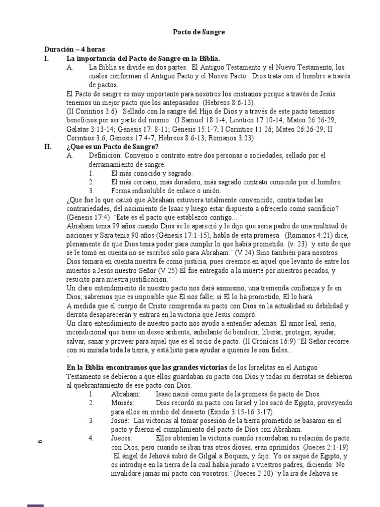 Pacto de Sangre PDF Abrahán Jesús