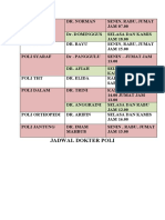 Jadwal Poli