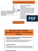 Mengidentifikasi Masalah, Membatasi Masalah, Merumuskan