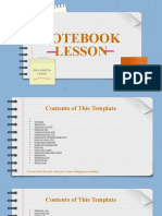 Notebook Lesson: Here Starts The Lesson!