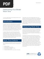 Determining Your Binder Worktime