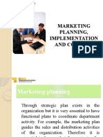 Marketing Planning, Implementation and Control