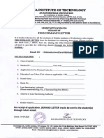 Haldia Institute of Technology: Fees Demand Letter