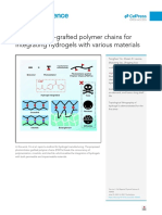 Photoinitiator-Grafted Polymer Chains Enable Hydrogel Integration