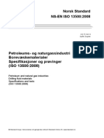 Petroleums-Og Naturgassindustri Borevæskematerialer Spesifikasjoner Og Prøvinger (ISO 13500:2008)