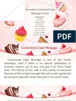 Minimalist Customized Cake Messages Trend Group 5