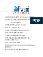 Palliative Care Referral System