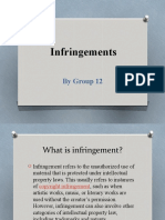 Infringements: by Group 12