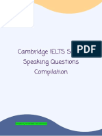 Cambridge IELTS Series Speaking Questions