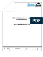 Document Register: Sesa Goa Iron Ore