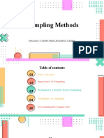 Sampling Methods: Instructor: Crizylen Mae Lahoylahoy Catigbe