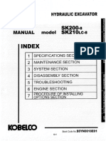 Kobelco Shop Manual Sk200-8 Sk210lc-8 Excavator