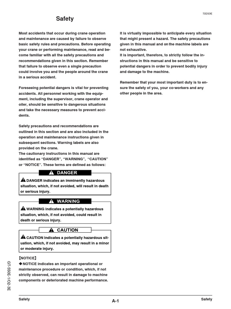 Crane Safety and Operation Guidelines | PDF | Crane (Machine) | Rope