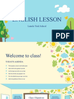 Bright and Sunny English Lesson Education Presentation